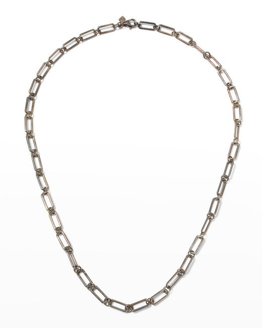Armenta Small Link Paperclip Chain Necklace