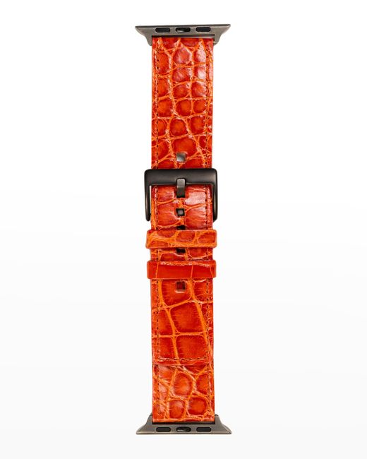 Abas Apple Watchreg Alligator-Leather Watch Strap