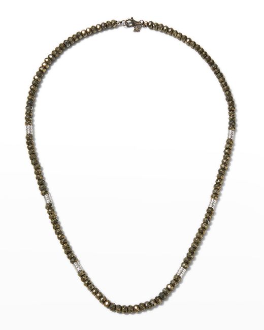 Armenta Pyrite Gemstone Beaded Necklace