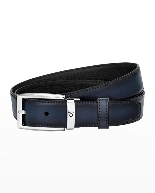 Montblanc Reversible Leather Buckle Belt