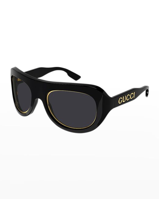 Gucci Full-Rim Logo Sunglasses