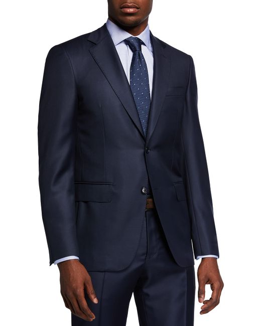 Canali Solid Wool Two-Piece Suit