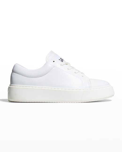 Ganni Faux Leather Low-Top Sneakers