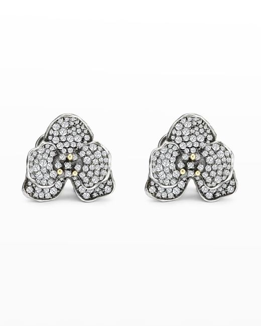 Michael Aram Orchid Diamond Pave Earrings 21mm