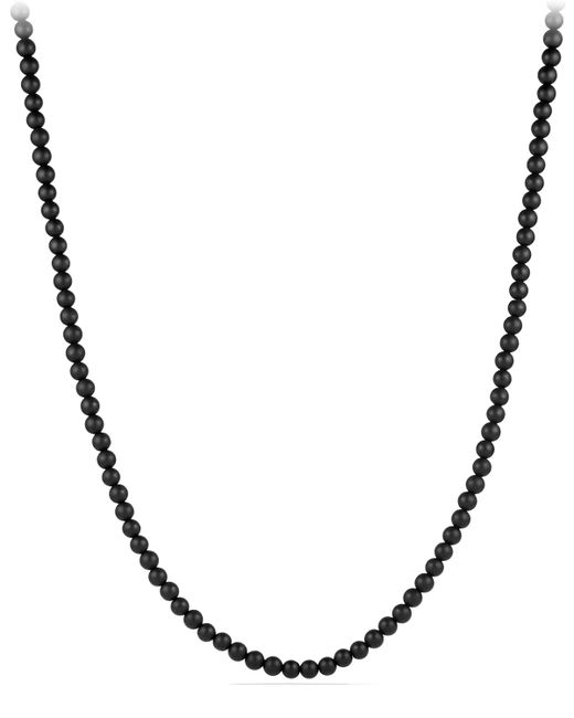 David Yurman Spiritual Bead Necklace with Onyx