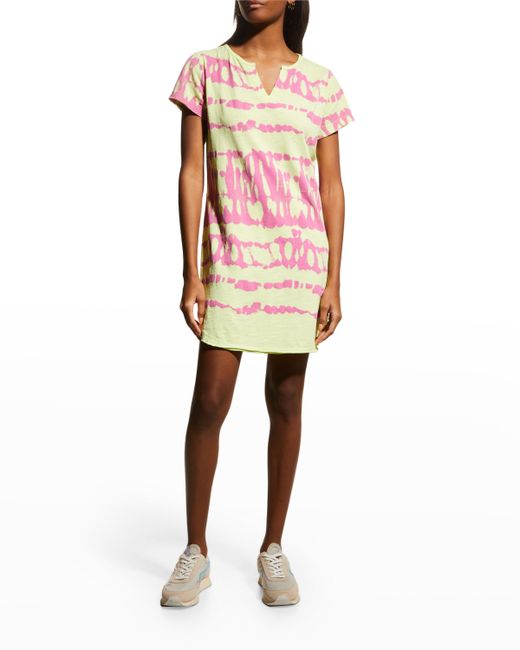 Lisa Todd The Shake Up Contrast-Print T-Shirt Dress