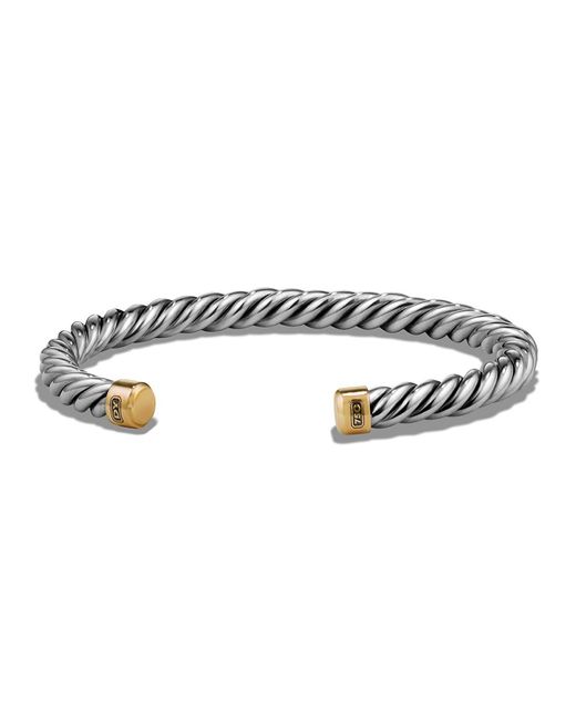 David Yurman Cable Cuff Bracelet w 18k Gold