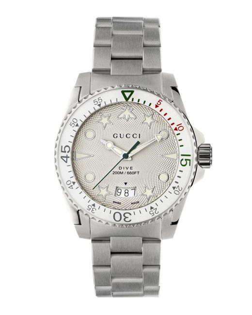 Gucci 40mm Dive Icon Bracelet Watch
