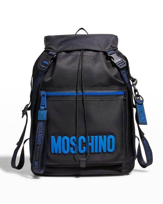 Moschino Recycled Nylon Logo Backpack