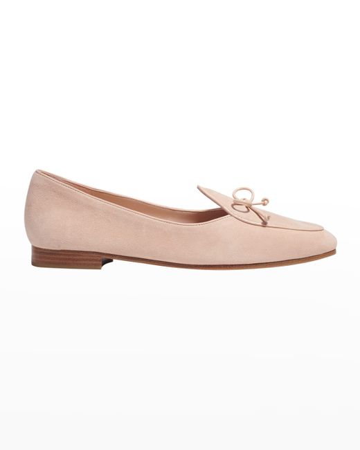 Kate Spade New York devi suede bow flat loafers