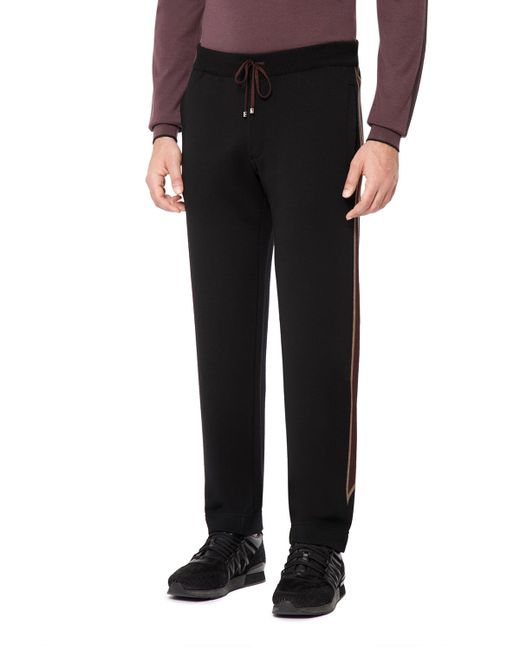Stefano Ricci Eagle Side-Stripe Jogging Suit Pants