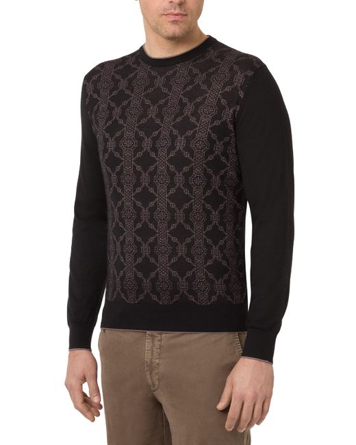 Stefano Ricci Patterned Cashmere-Silk Sweater