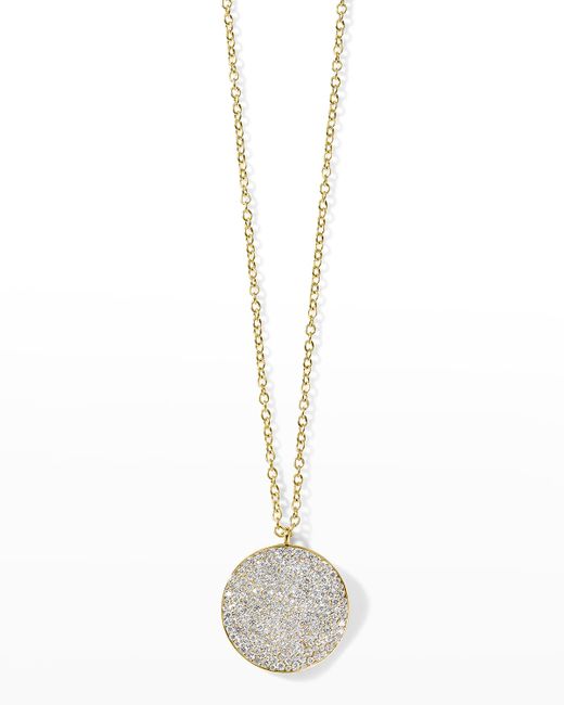 Ippolita Stardust Large Flower Disc Pendant Necklace in Gold