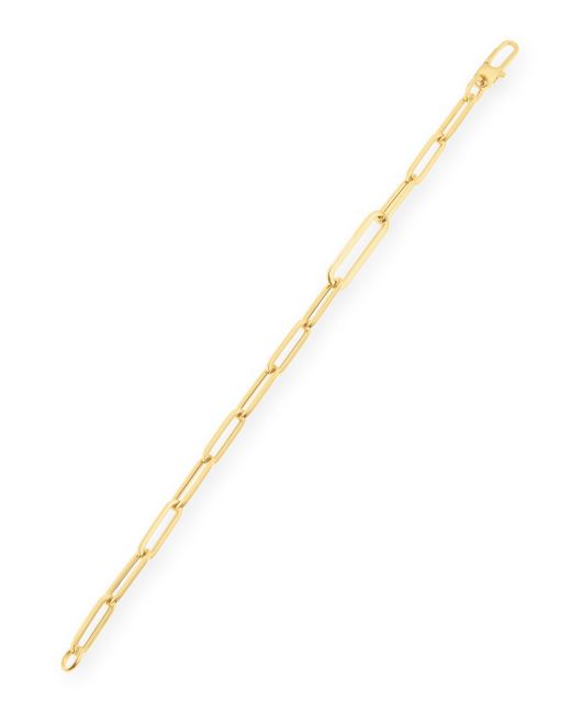 Roberto Coin 18k Gold Paper Clip Chain-Link Bracelet