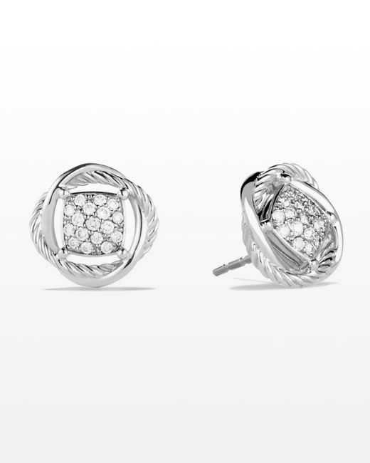 David Yurman Infinity Earrings with Diamonds