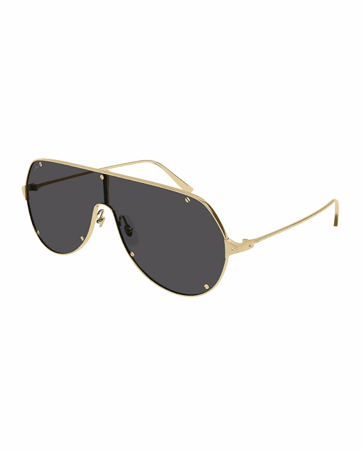 Cartier Metal Shield Sunglasses