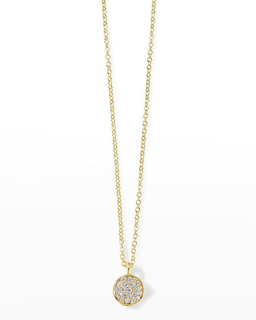 Ippolita Stardust Mini Flower Disc Pendant Necklace in Gold
