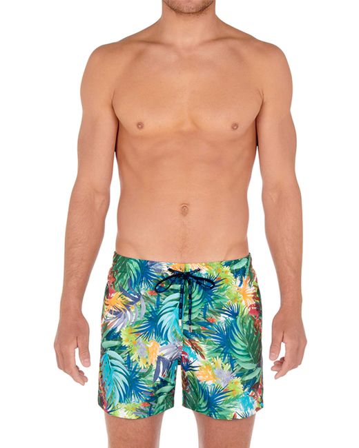 Hom Multicolor Tropical Swim Trunks