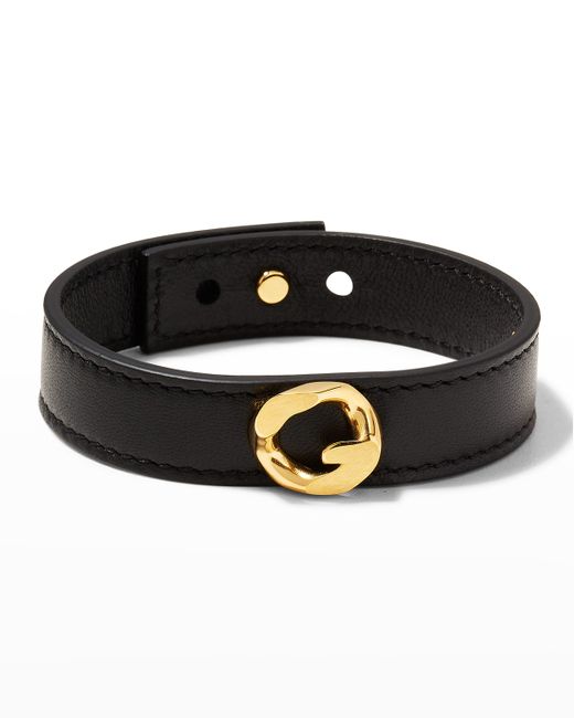 Givenchy G-Chain Golden Leather Bracelet