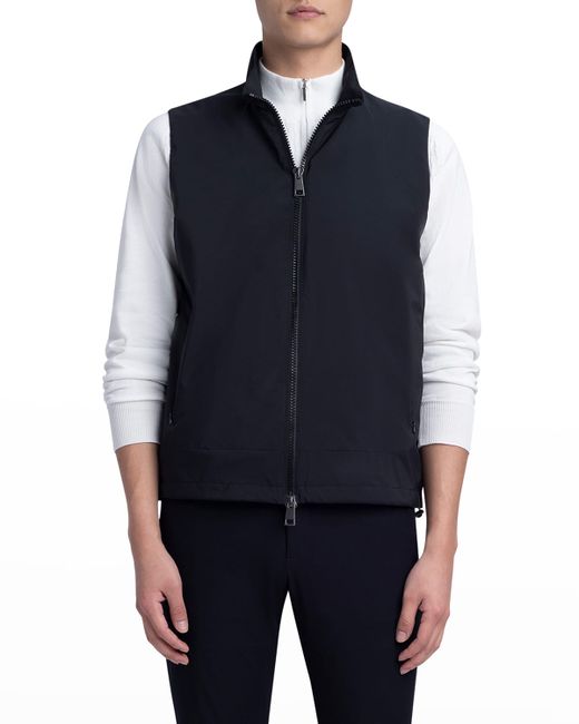 Bugatchi Full-Zip Water-Resistant Sleeveless Vest
