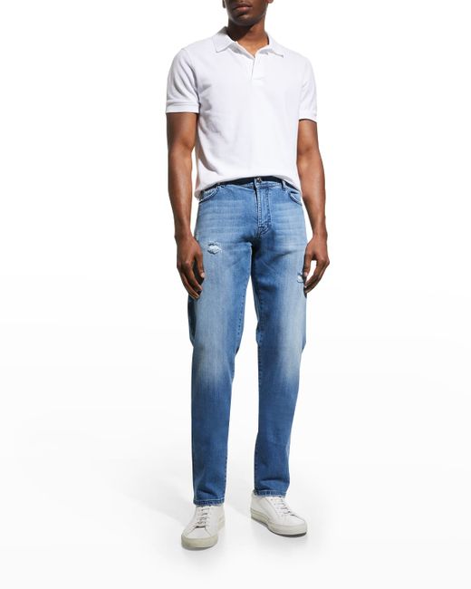Marco Pescarolo Distressed Selvedge Jeans