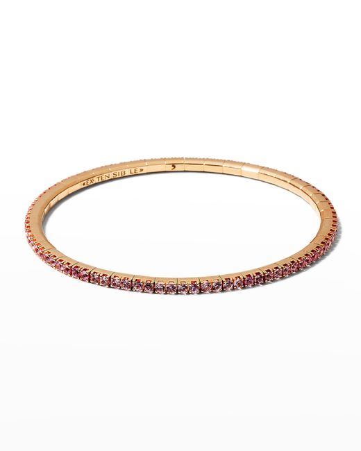 Extensible Gold Stretch Sapphire Tennis Bracelet