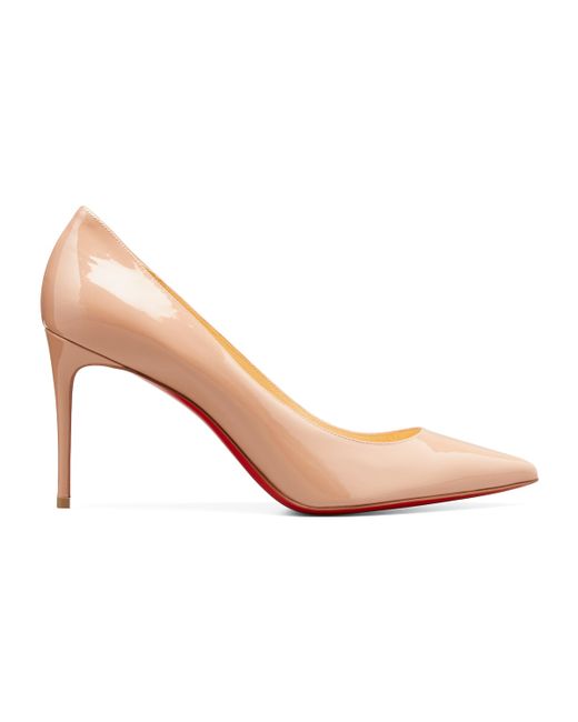 Christian Louboutin Decollete 85mm Leather Red Sole Pumps