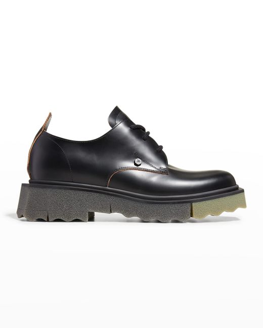 Off-White Sponge-Sole Leather Derby Shoes