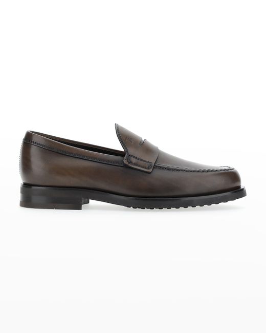 Tod's Penny Leather Slip-On Loafers