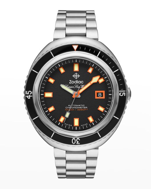 Zodiac Super Sea Wolf 68 Saturation Automatic Stainless Steel Watch