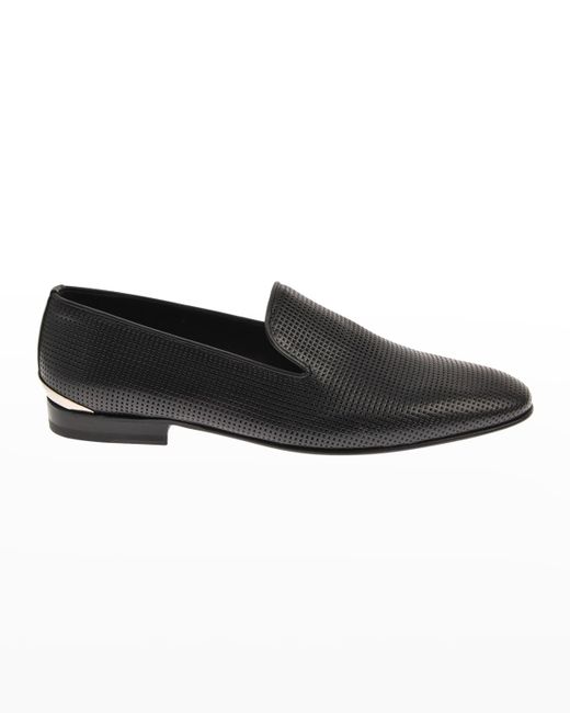 Costume National Perforated Leather Loafers