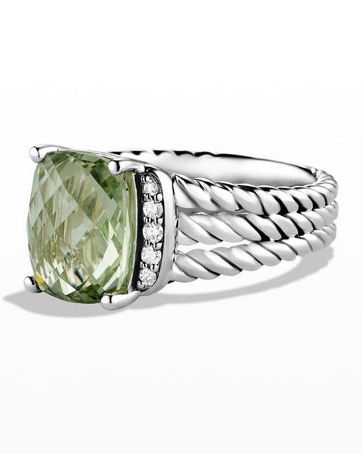 David Yurman Petite Wheaton Ring with and Diamonds