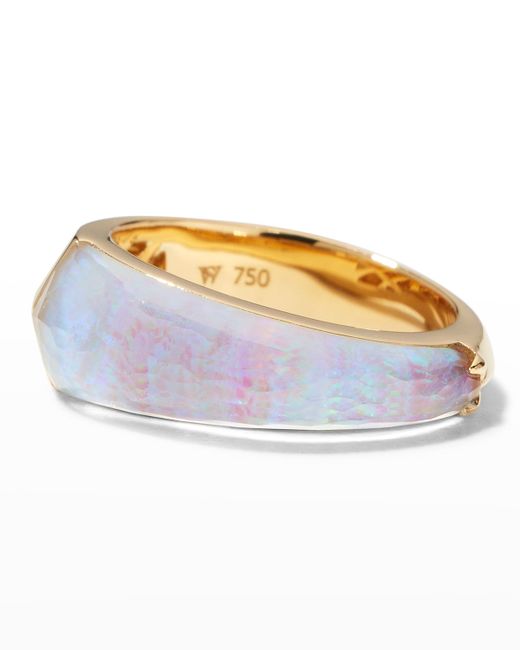Stephen Webster Shard Stack Ring in Opalescent with Clear Quartz