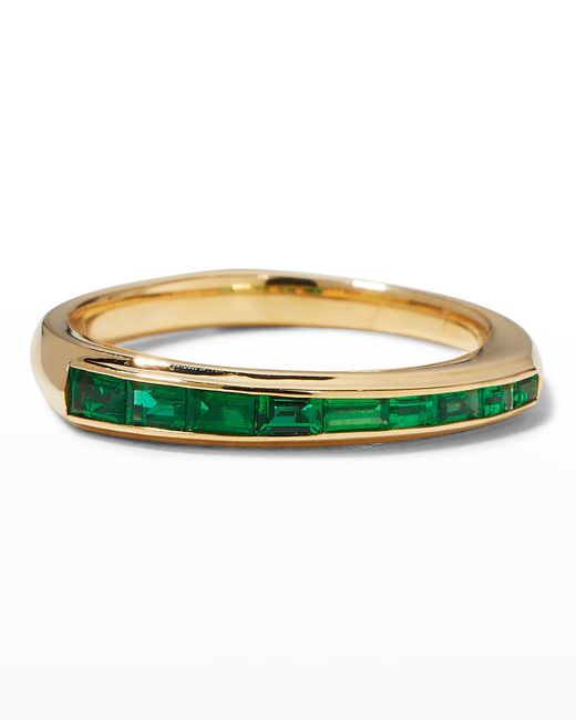 Stephen Webster Baguette Stack Ring with Emeralds