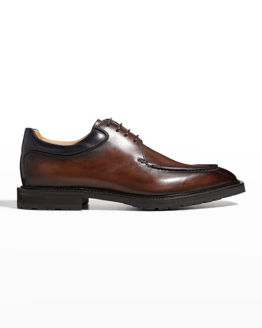 Berluti Classic Infini Leather Derby Shoes