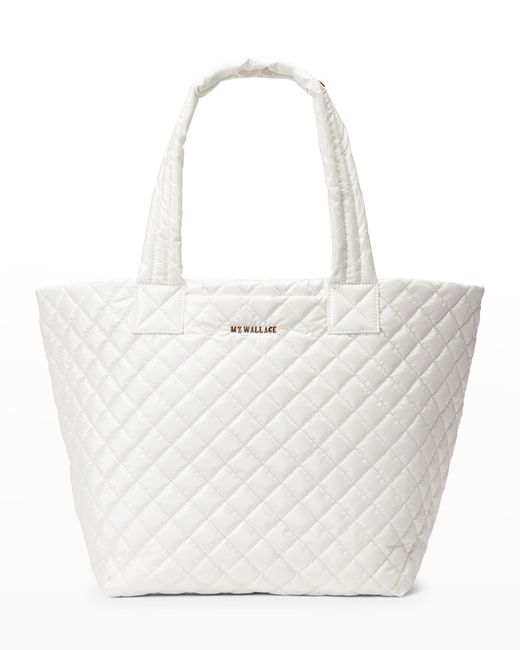 MZ Wallace Metro Deluxe Medium Quilted Nylon Tote Bag
