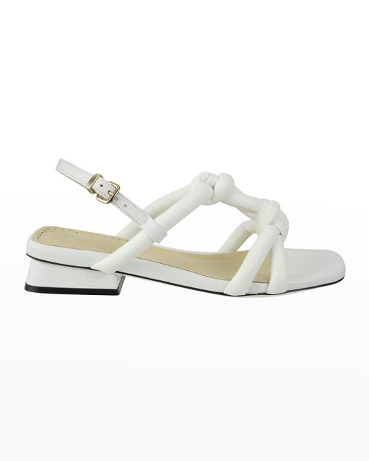 Ron White Blaise Puffy Knotted Slingback Sandals