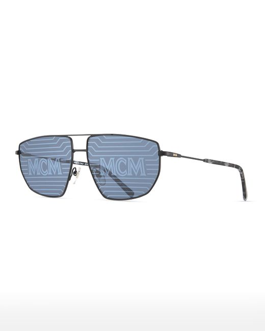 Mcm Holographic Metal Aviator Sunglasses