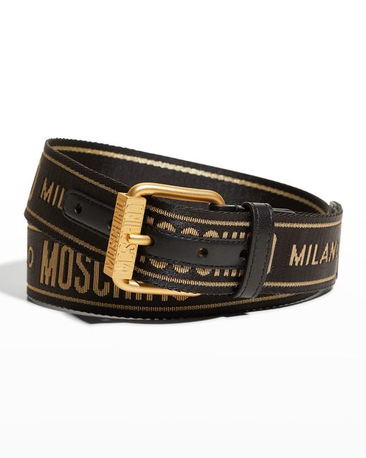 Moschino Webbed Logo Belt