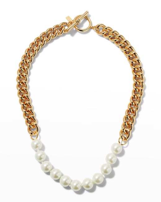 Kenneth Jay Lane Pearly Chain Necklace