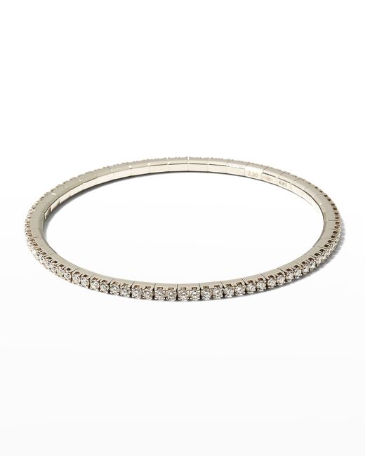 Extensible Gold Stretch Diamond Tennis Bracelet