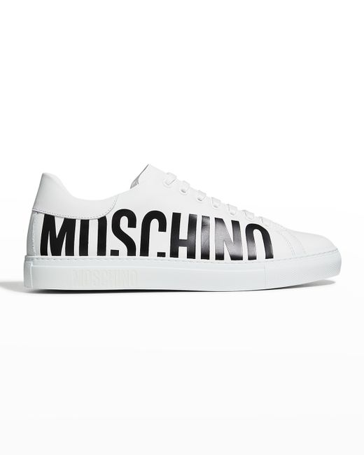 Moschino Low-Top Leather Logo Sneakers