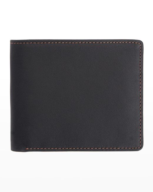 ROYCE New York Personalized Leather RFID-Blocking Trifold Wallet