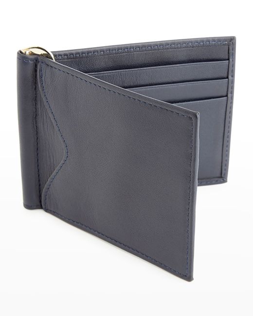 ROYCE New York Personalized Leather RFID-Blocking Money Clip