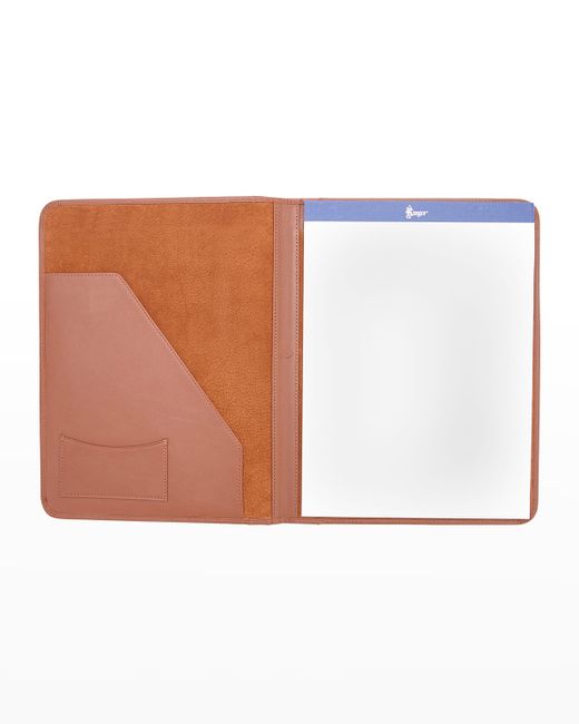 ROYCE New York Personalized Suede Lined Leather Writing Portfolio