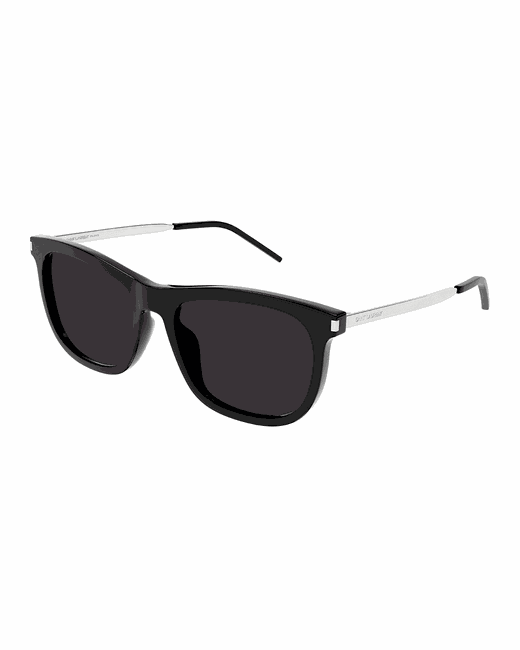 Saint Laurent Full-Rim Round Sunglasses