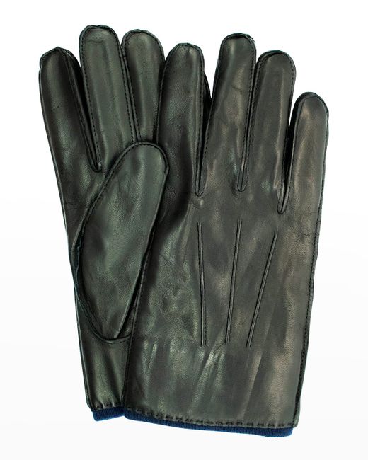 Portolano Cashmere-Lined Leather Gloves