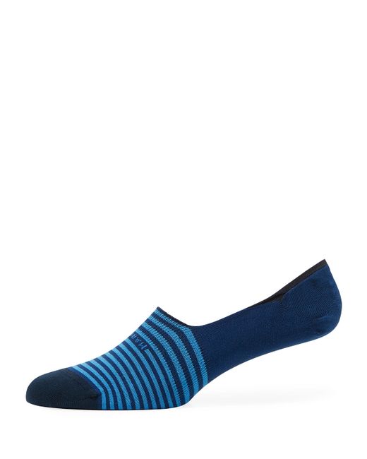 Marcoliani Invisible Touch Striped No-Show Socks