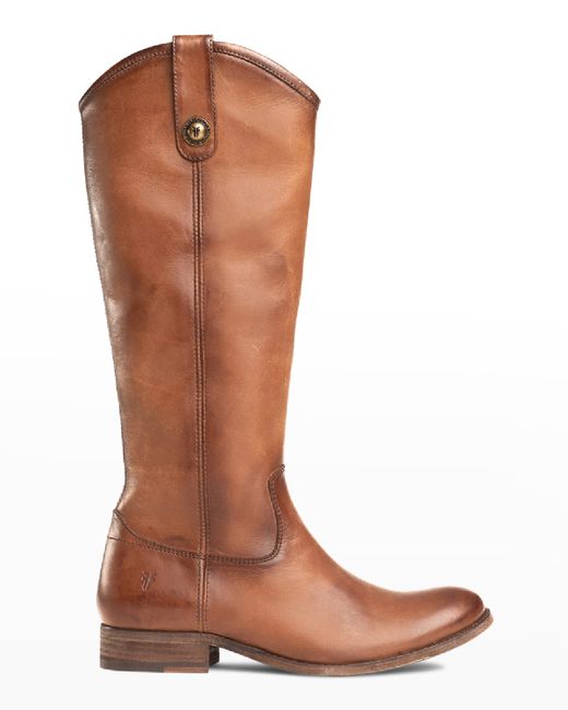 Frye Melissa Button Leather Tall Riding Boots