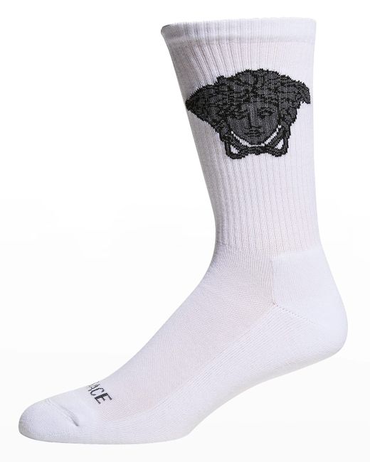 Versace Medusa Logo Crew Socks